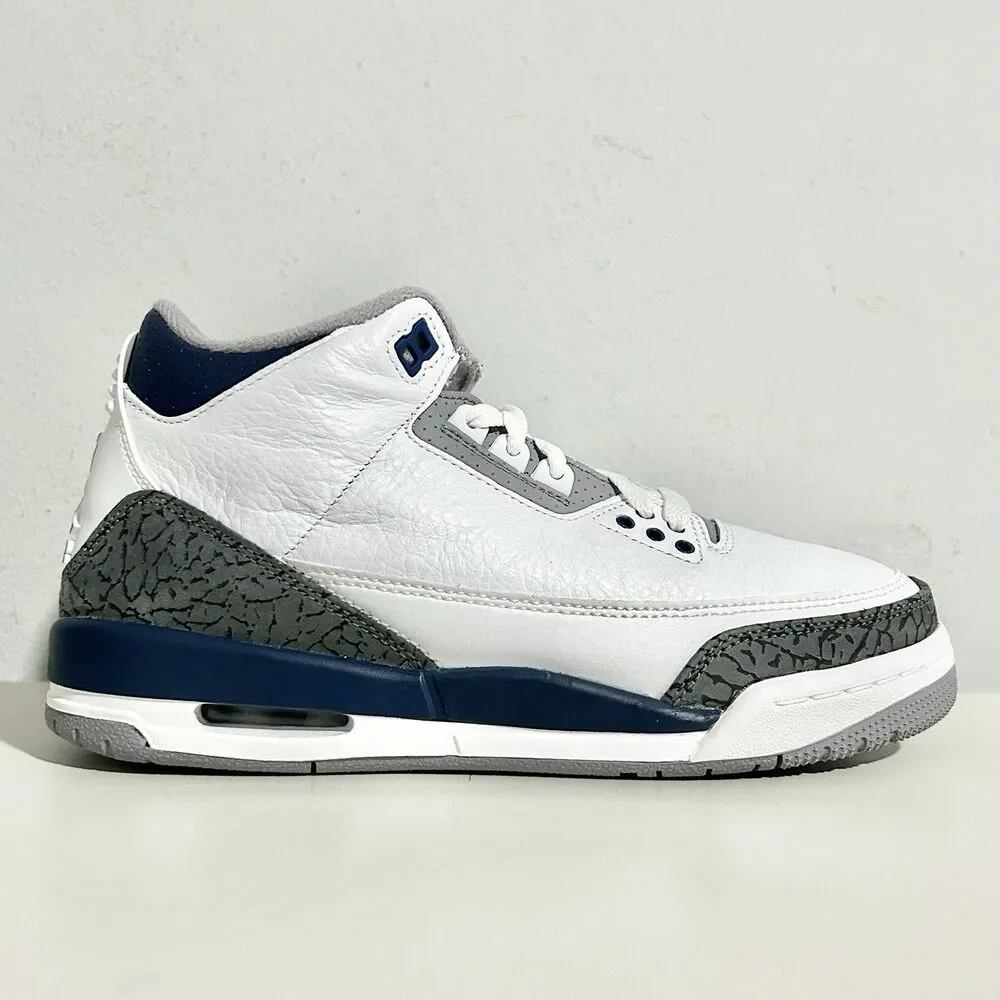 Air Jordan 3 Retro GS “Midnight Navy” Kids Size 6Y B-Grade Lifestyle Sneakers